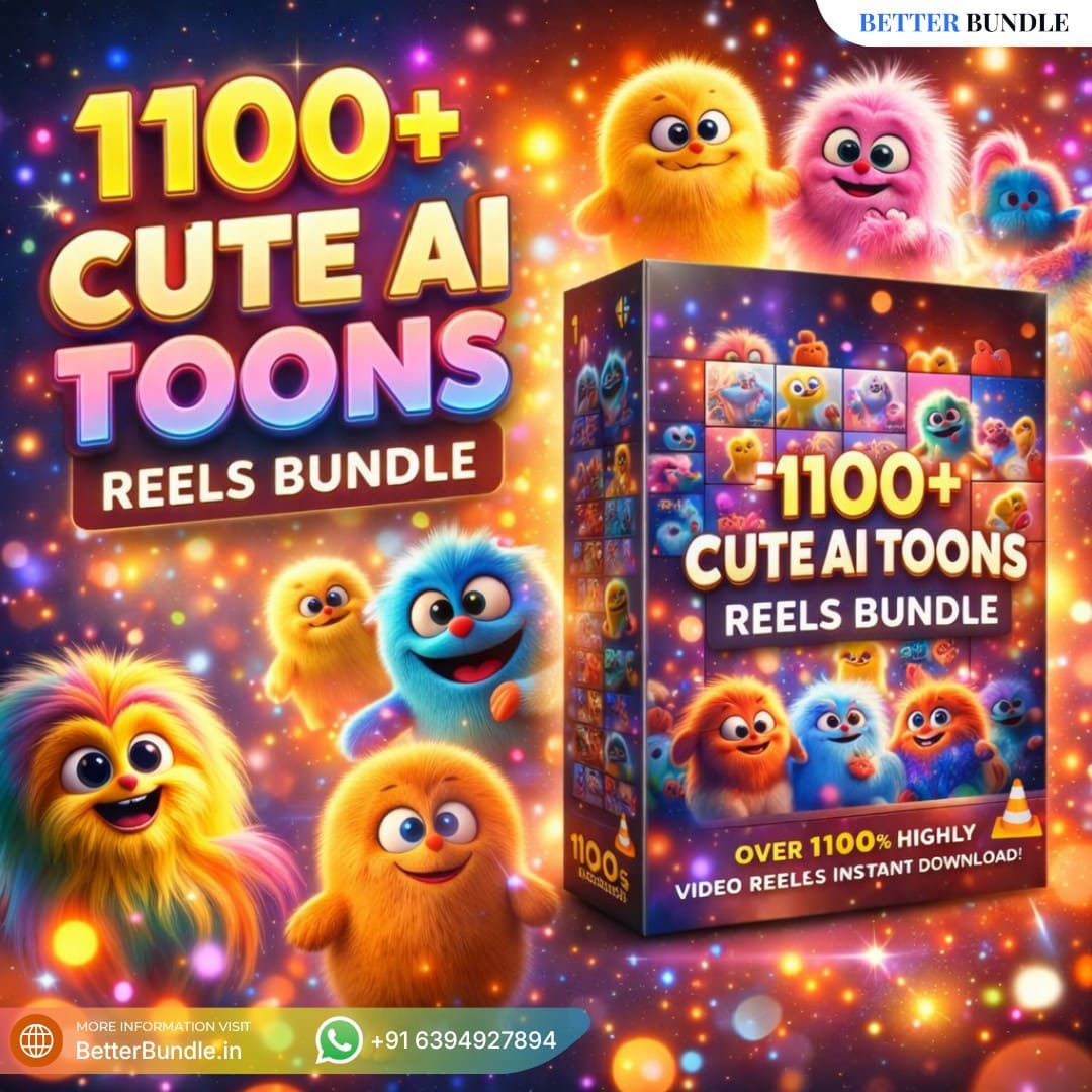 1100+ Cute AI Toons Reels Bundle – Powerful Cute Cartoon Content for Viral Growth | BetterBundle.in - betterbundle.in 1100+ Cute AI Toons Reels Bundle – Powerful Cute Cartoon Content for Viral Growth | BetterBundle.in - betterbundle.in