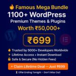 1100+ WordPress Premium Themes & Plugins Bundle – Lifetime Deal ₹699 | BetterBundle.in - betterbundle.in
