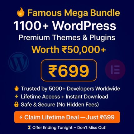1100+ WordPress Premium Themes & Plugins Bundle – Lifetime Deal ₹699 | BetterBundle.in - betterbundle.in