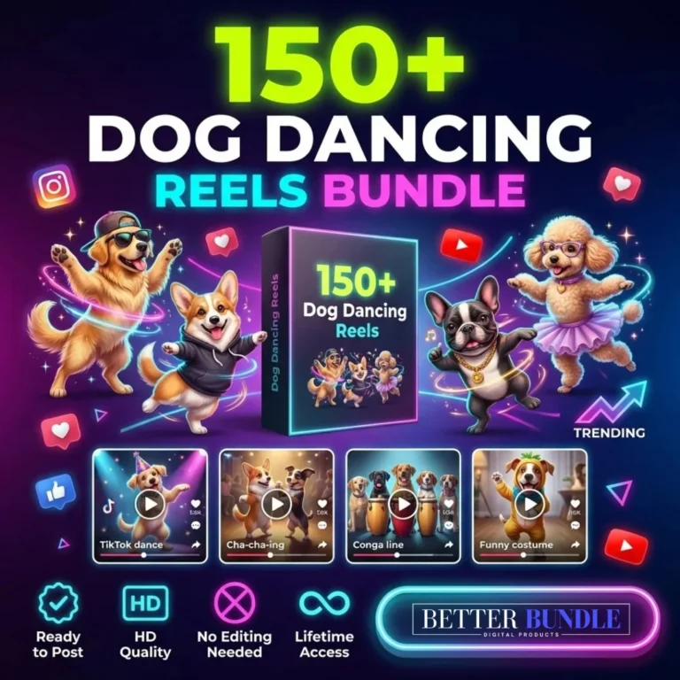 150+ Dog Dancing Reels Bundle Download – Viral Way to Grow Instagram & YouTube Shorts Fast - betterbundle.in
