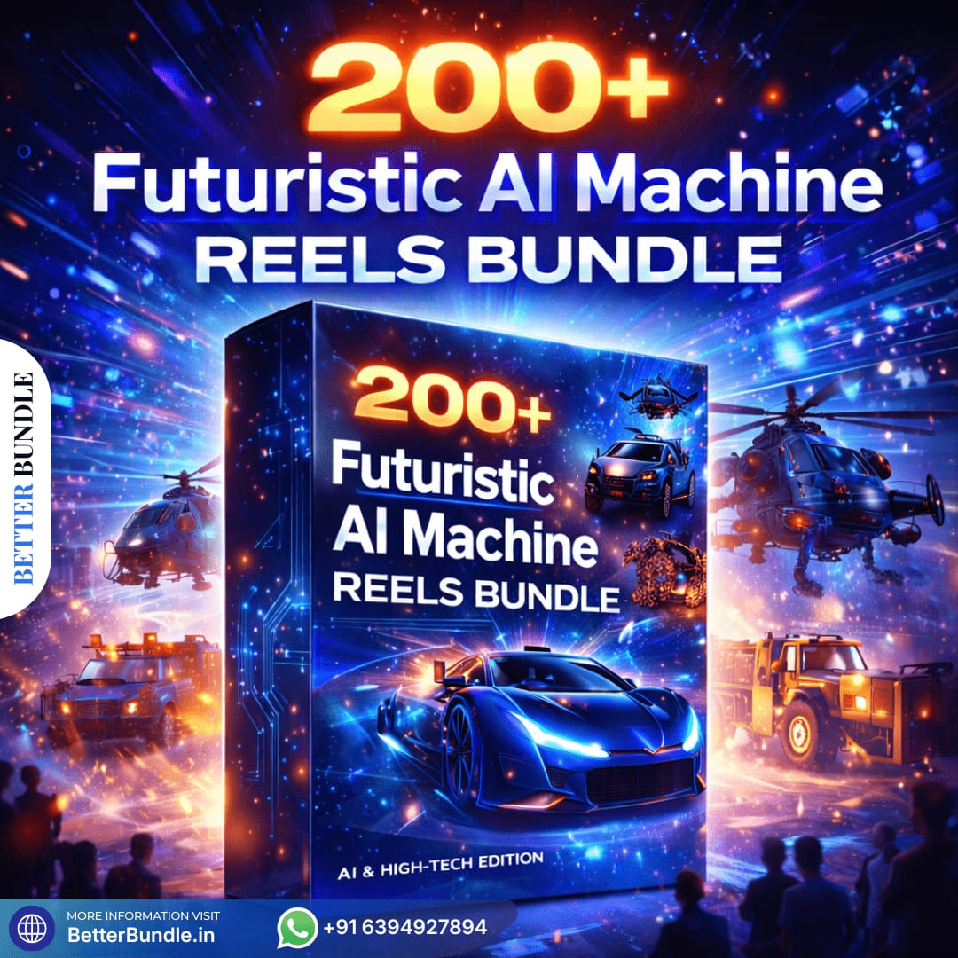 200+ Futuristic AI Reels Bundle – Powerful Machine Reels for Viral Growth in 2026 | BetterBundle.in - betterbundle.in 200+ Futuristic AI Reels Bundle – Powerful Machine Reels for Viral Growth in 2026 | BetterBundle.in - betterbundle.in