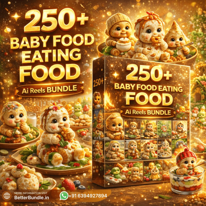 250+ Baby Food Eating AI Reels Bundle – Irresistible Viral Baby Reels for Explosive Growth in 2025 | BetterBundle.in - betterbundle.in
