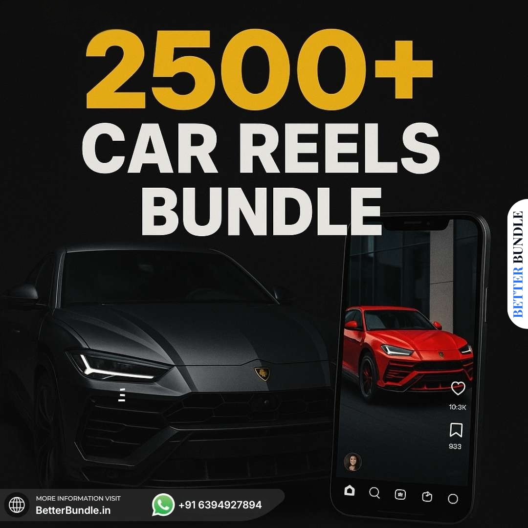 2500+ Car Reels Bundle – Powerful Viral Car & Supercar Reels for Instagram Growth | BetterBundle.in - betterbundle.in 2500+ Car Reels Bundle – Powerful Viral Car & Supercar Reels for Instagram Growth | BetterBundle.in - betterbundle.in