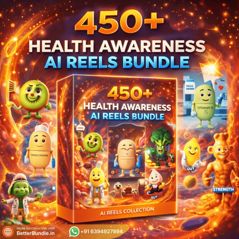 450+ Health Awareness AI Reels Bundle – Powerful Viral Health Content for Explosive Growth in 2026 | BetterBundle.in - betterbundle.in