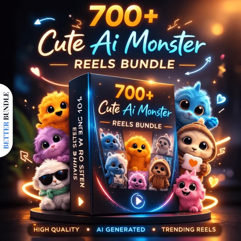 700+ Cute AI Monster Reels Bundle Download – Best Viral Instagram Pack (Instant Access) | BetterBundle.in - betterbundle.in
