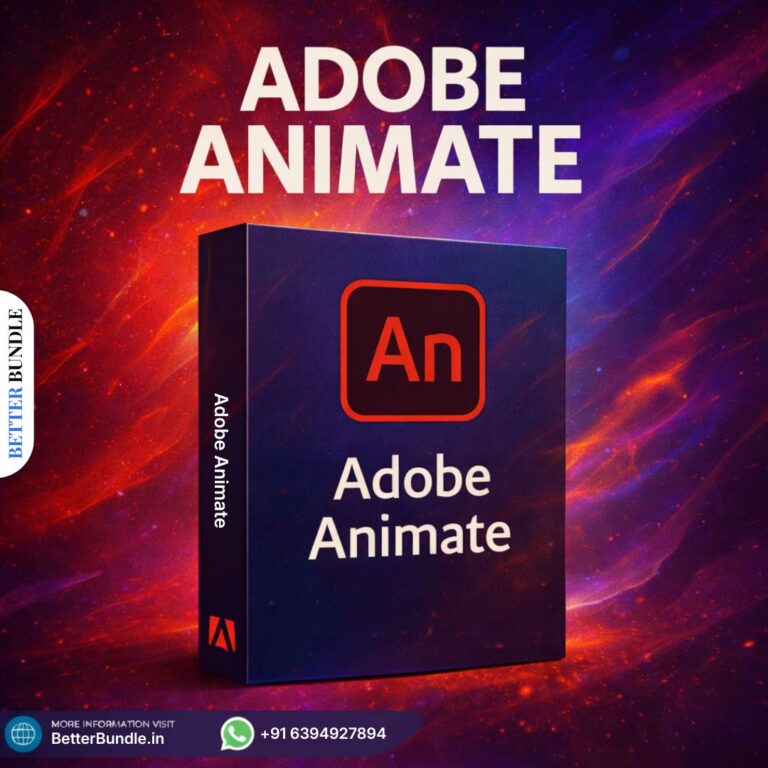 Adobe Animate for Windows – Powerful Lifetime 2D Animation Software | BetterBundle.in - betterbundle.in