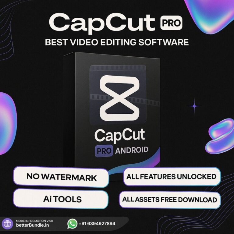 CapCut Pro 2026 – Premium CapCut Mobile Video Editor with All Features Unlocked | BetterBundle.in - betterbundle.in
