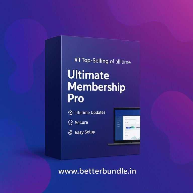 Ultimate Membership Pro – Best WordPress Membership Plugin | Secure, Lifetime Updates & Easy Setup - betterbundle.in